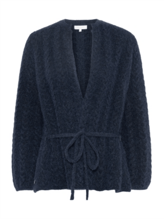 Tinnie braided cardigan - navy - at home