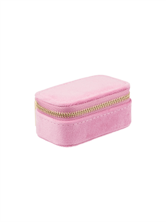 Velvet Jewelry Box Micro - Bubblegum Pink - at home