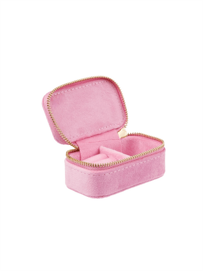 Velvet Jewelry Box Micro - Bubblegum Pink - at home