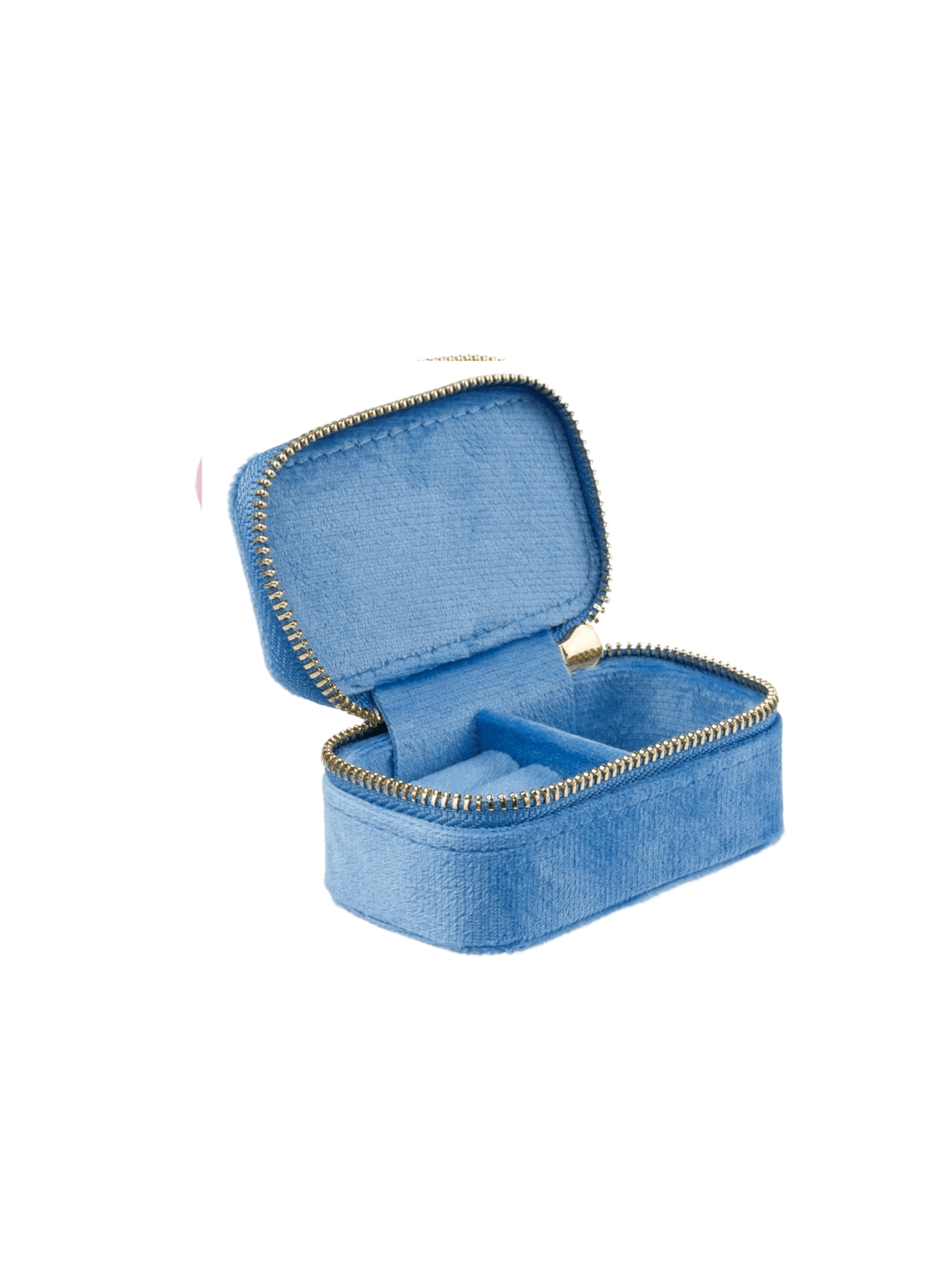 Velvet Jewelry Box Micro - Ibiza Blue - at home