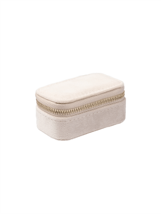 Velvet Jewelry Box Micro - Sand - at home
