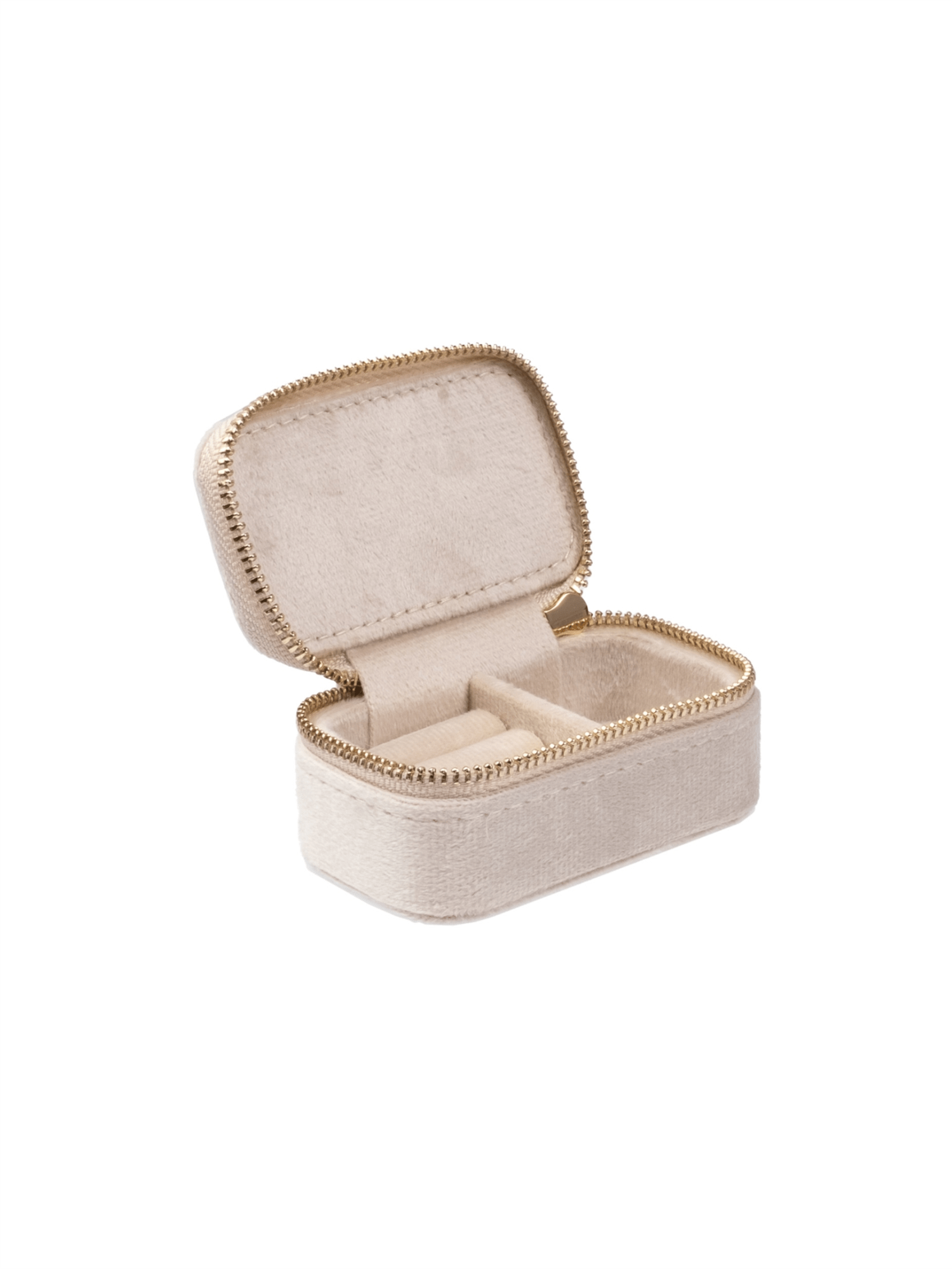 Velvet Jewelry Box Micro - Sand - at home