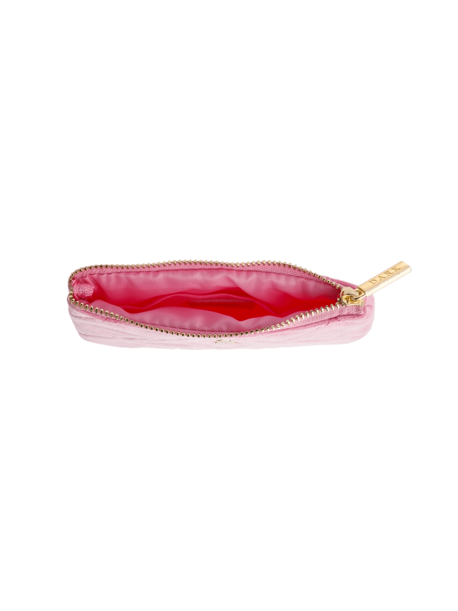 Velvet Quilted Small Pouch - Bubblegum Pink - at home