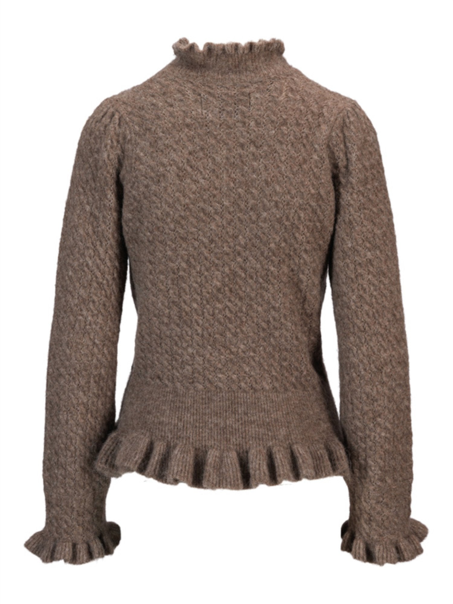 Vienna Alpaca Sweater - Walnut - at home