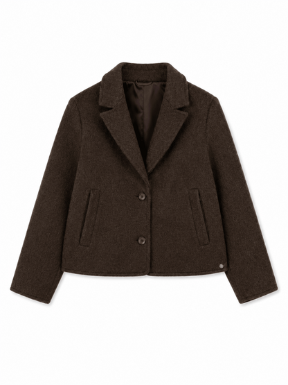 Wool Short Jacket - Moro - at home