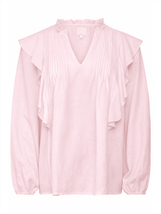 Zuri Blouse - Pale Rose - at home
