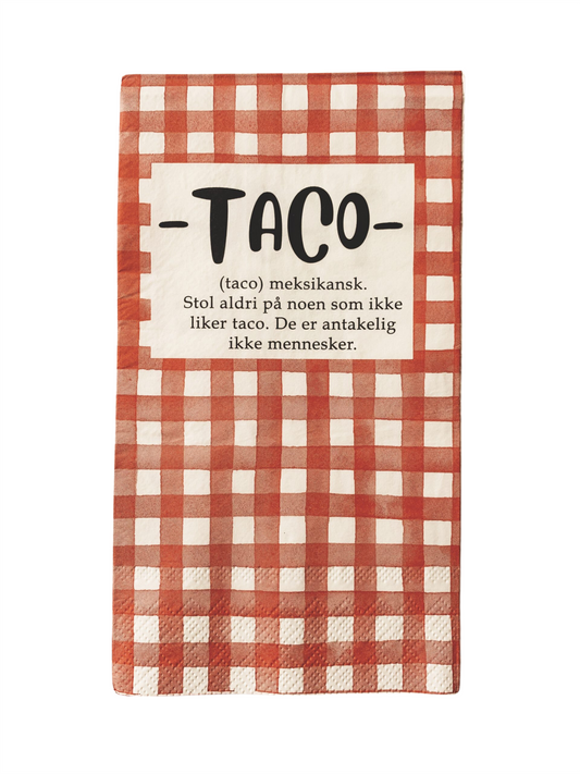 Servietter - Taco 33x40cm