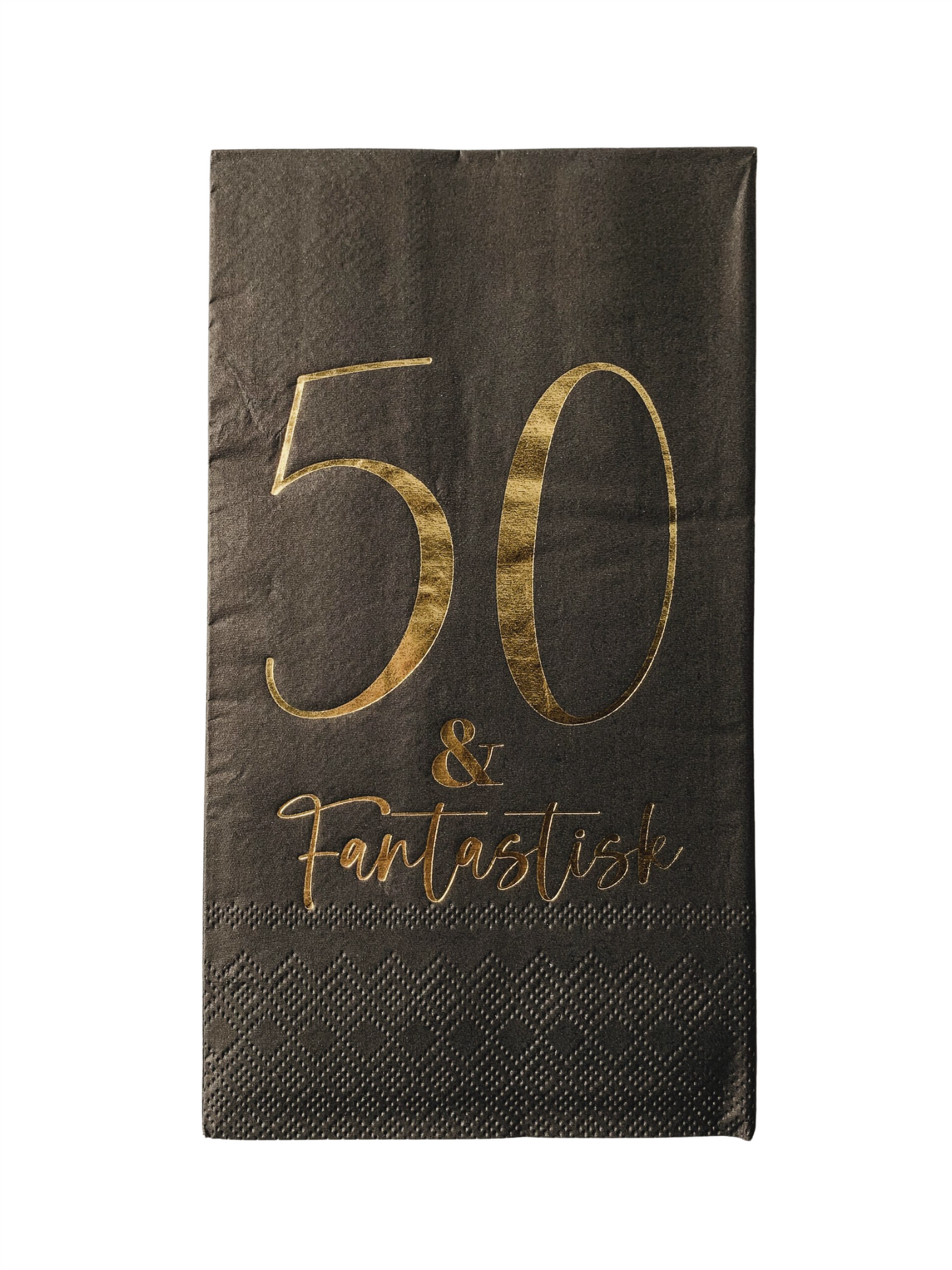 Servietter - "50 & Fantastisk" 33x40cm