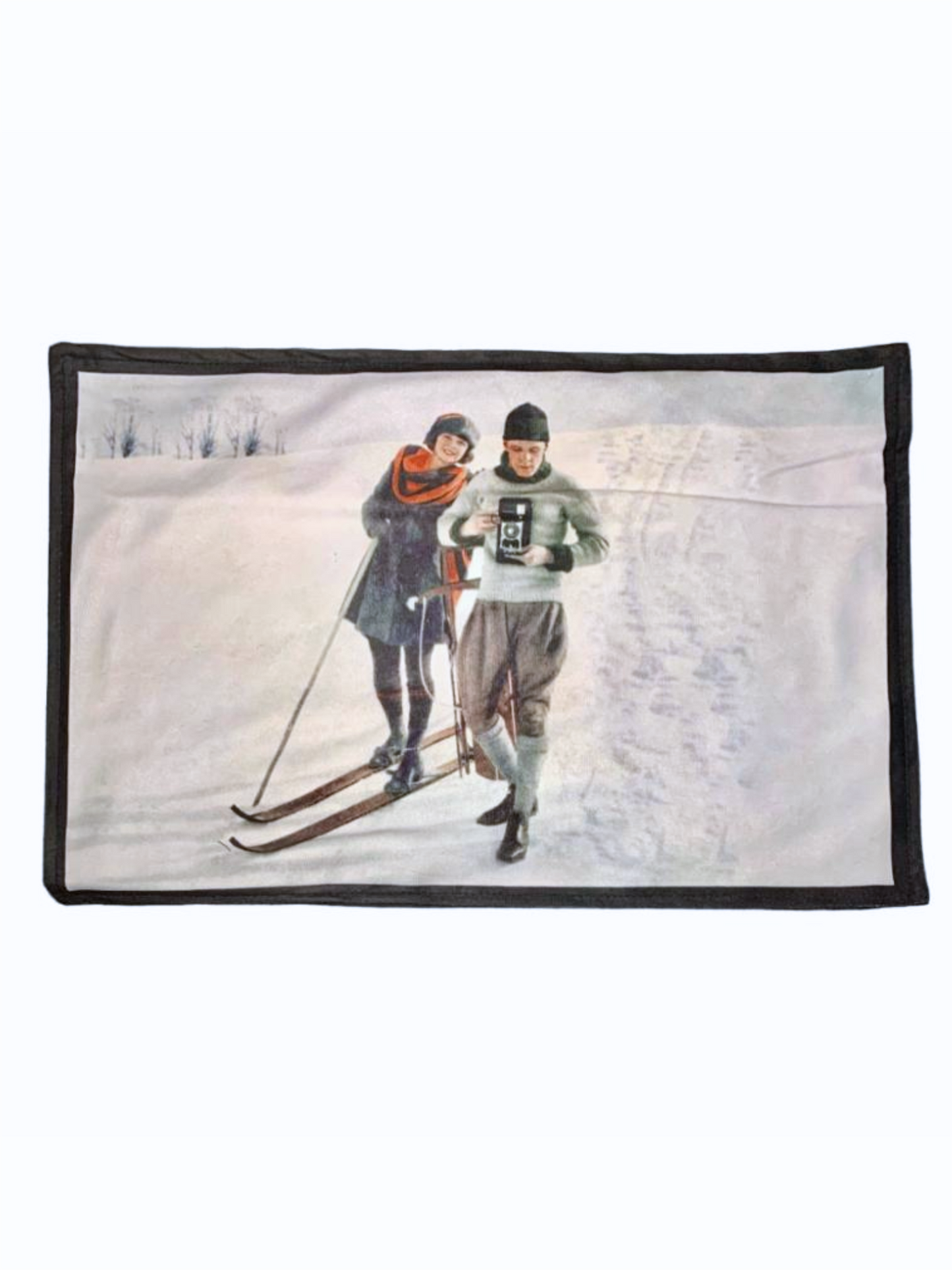 Bordbrikke - Old Skiers 30x45cm