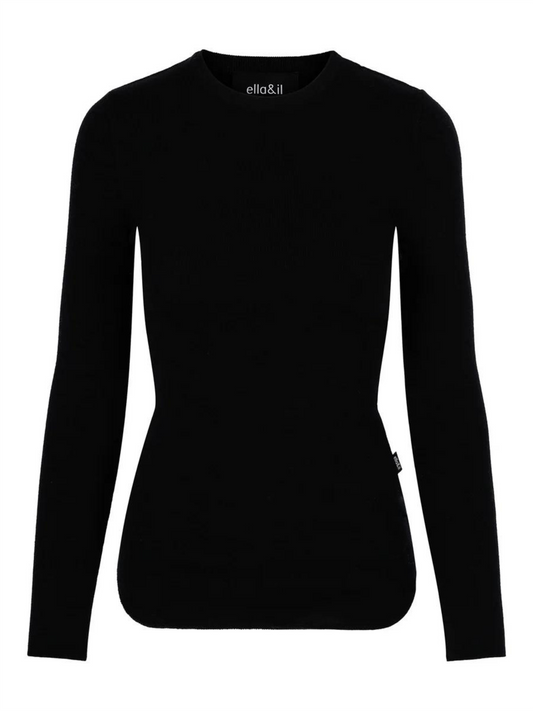 Vibeke Merino Sweater - Black