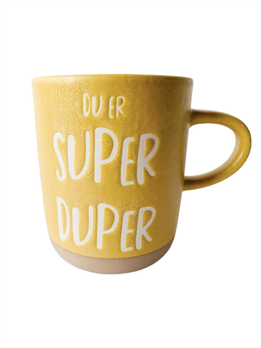 Krus "Du Er Super Duper" - Gul