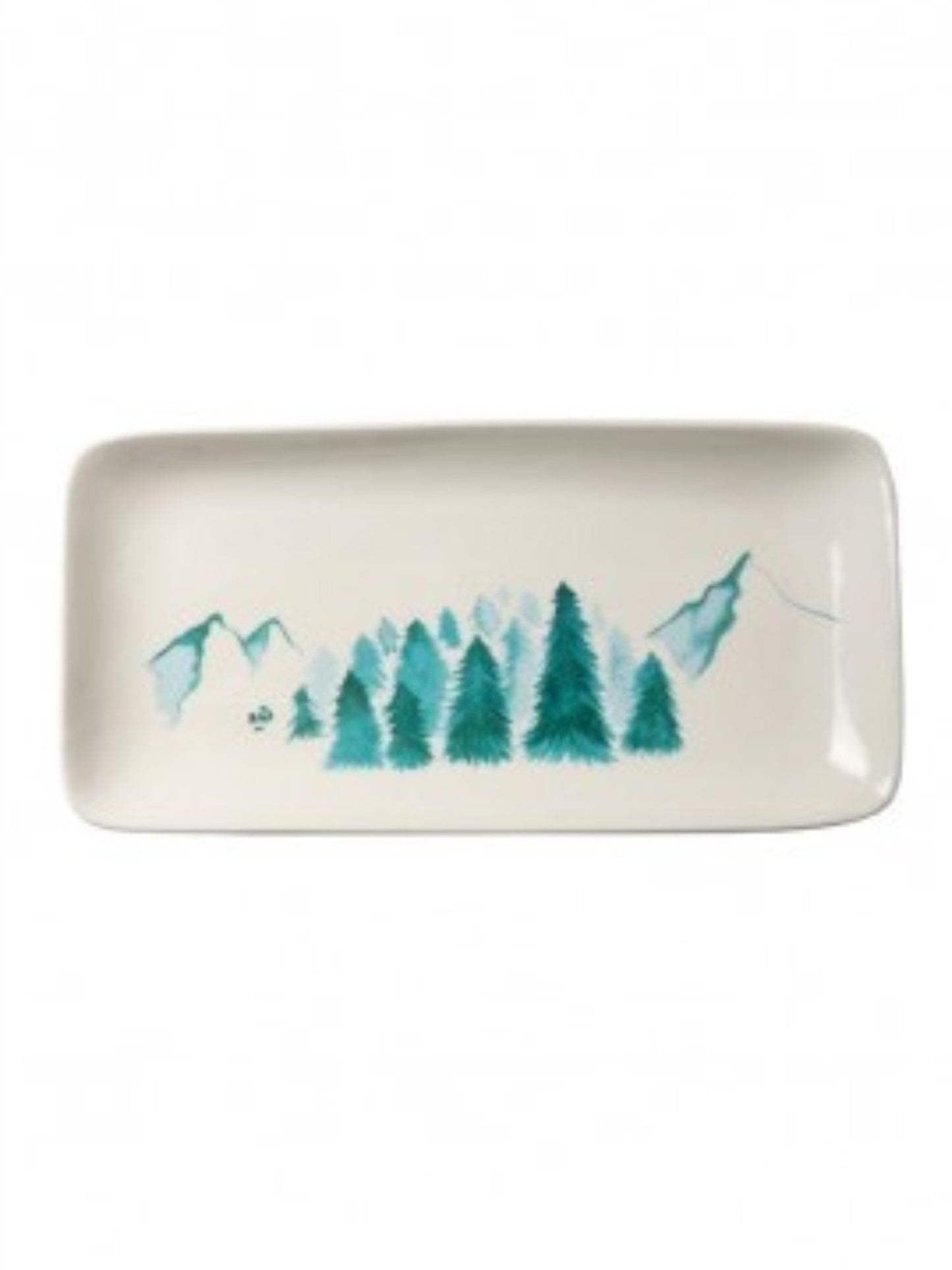 Cake Plate - Green Mountains - at home