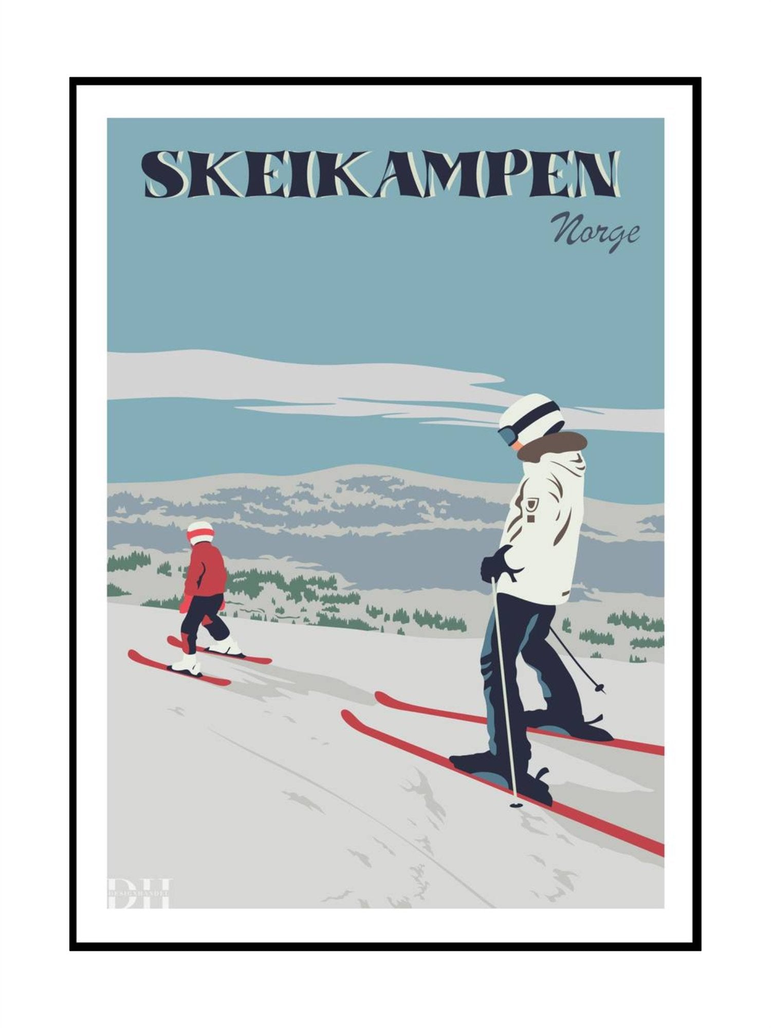 Poster - Skeikampen 30x40cm - at home