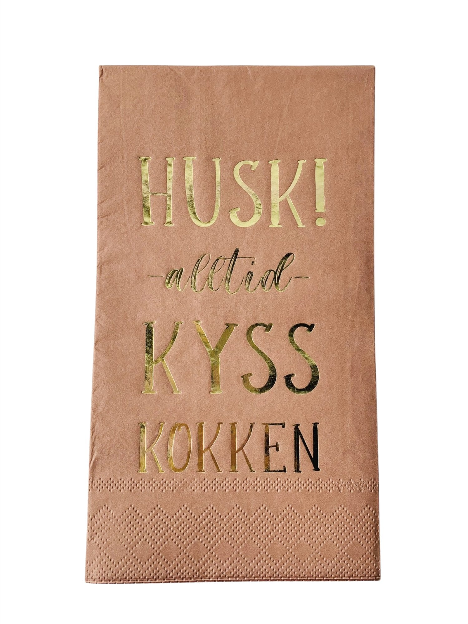 Servietter: "Husk Alltid Kyss Kokken" 33x40cm - at home