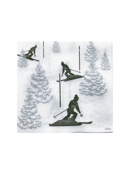 Servietter - Skiers 25x25cm - at home