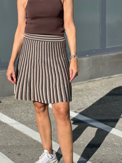 Stripe Skirt - Stripe - at home
